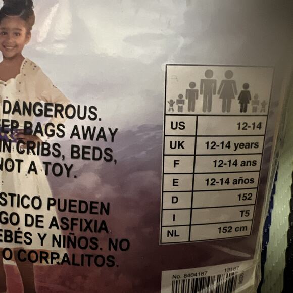 Disney Frozen II Anna Dress Halloween Costume Beige Dress Size Large 12-14 - Picture 4 of 4